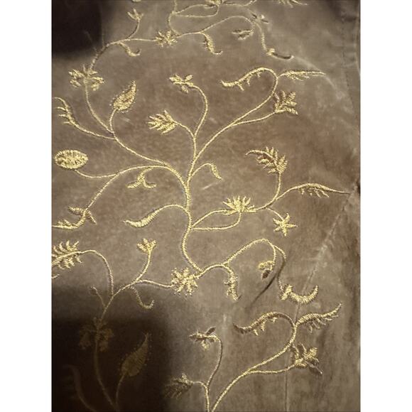 Prospor& Devine Leather Ground Floor Floor Floral Jacket Size M - Picture 6 of 10